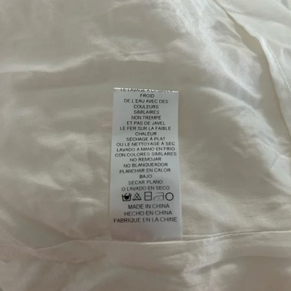 ADELYN RAE White JANELLA Eyelet Maxi Dress Size M BUTTON DOWN - Picture 10 of 12